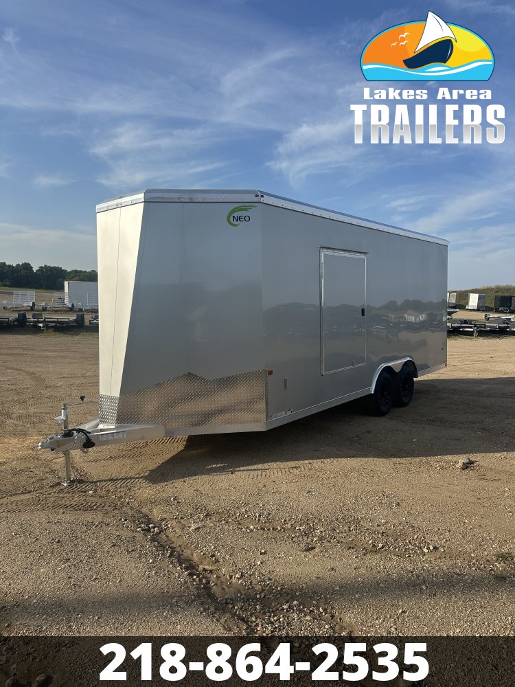 2027 NEO 8.5X20 NAUX SILVER ALUMINUM ENCLOSED TRAILER