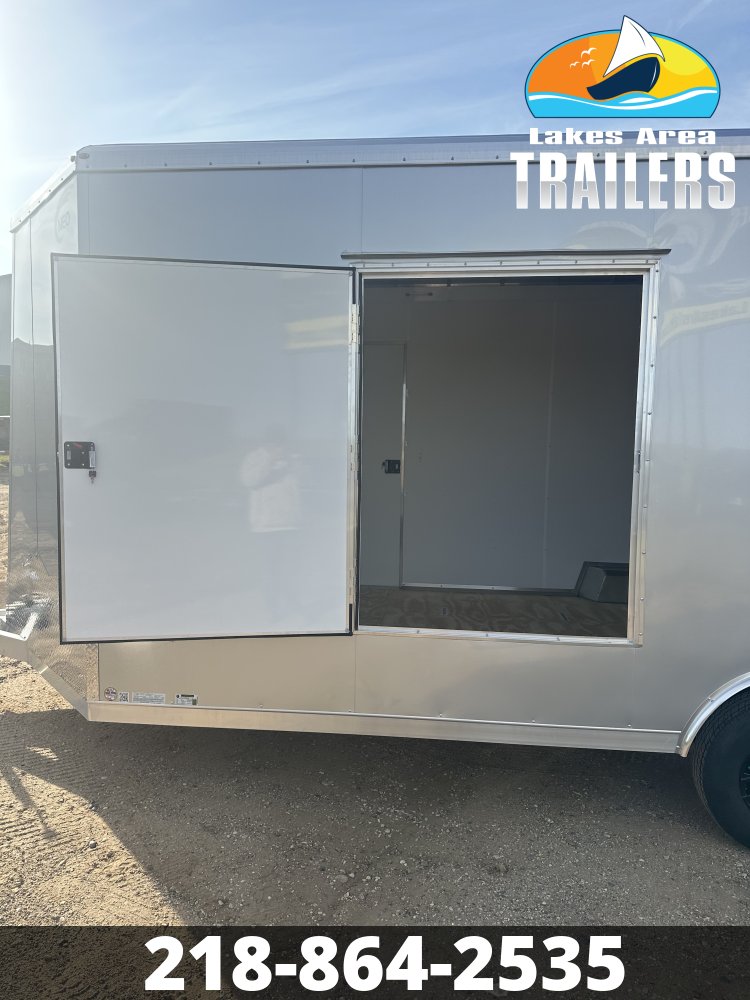 2027 NEO 8.5X20 NAUX SILVER ALUMINUM ENCLOSED TRAILER