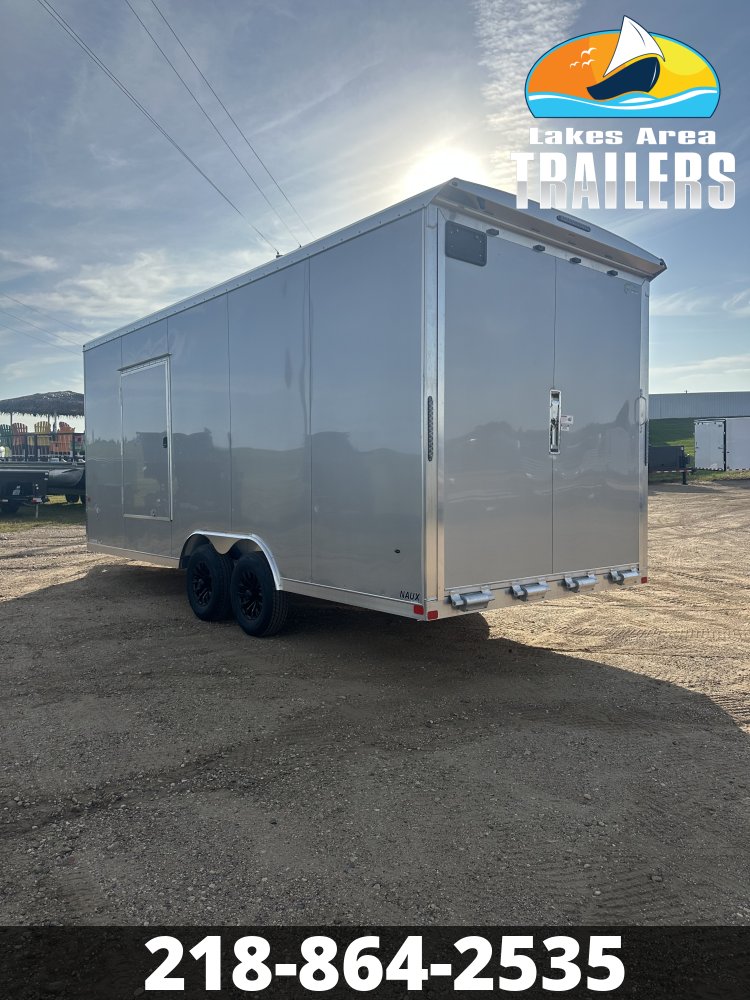 2027 NEO 8.5X20 NAUX SILVER ALUMINUM ENCLOSED TRAILER