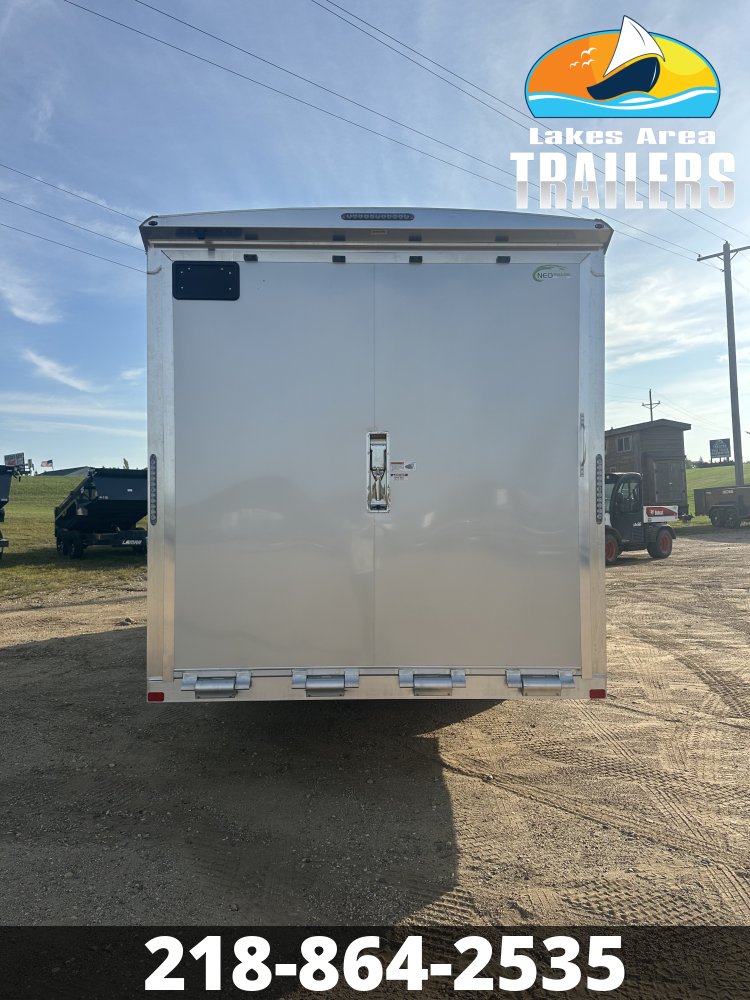 2027 NEO 8.5X20 NAUX SILVER ALUMINUM ENCLOSED TRAILER