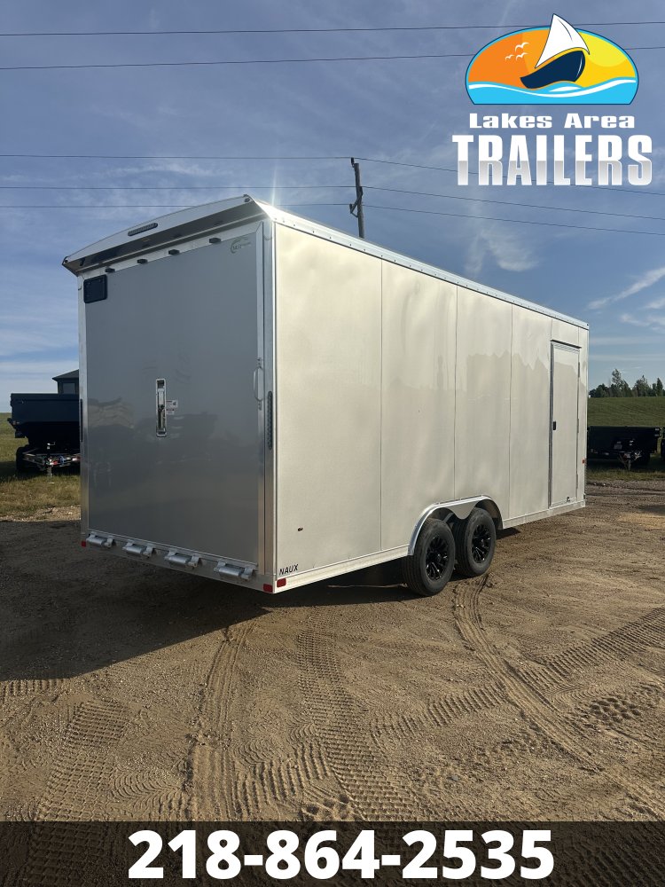 2027 NEO 8.5X20 NAUX SILVER ALUMINUM ENCLOSED TRAILER