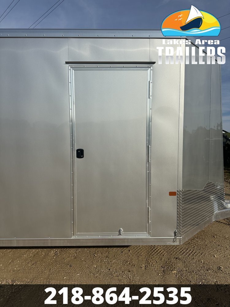 2027 NEO 8.5X20 NAUX SILVER ALUMINUM ENCLOSED TRAILER