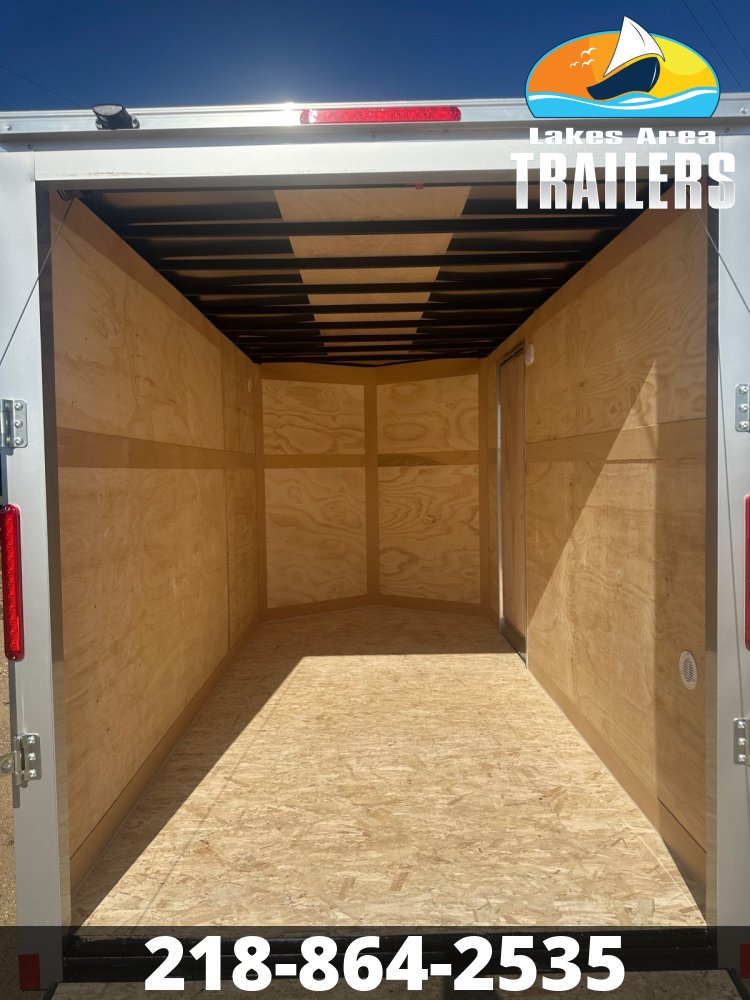 2026 CROSS 6X12 BETA SILVER ENCLOSED TRAILER