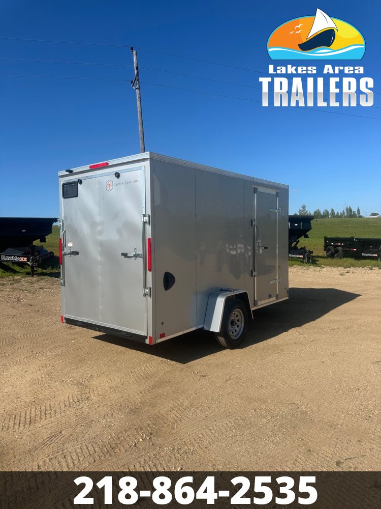 2026 CROSS 6X12 BETA SILVER ENCLOSED TRAILER