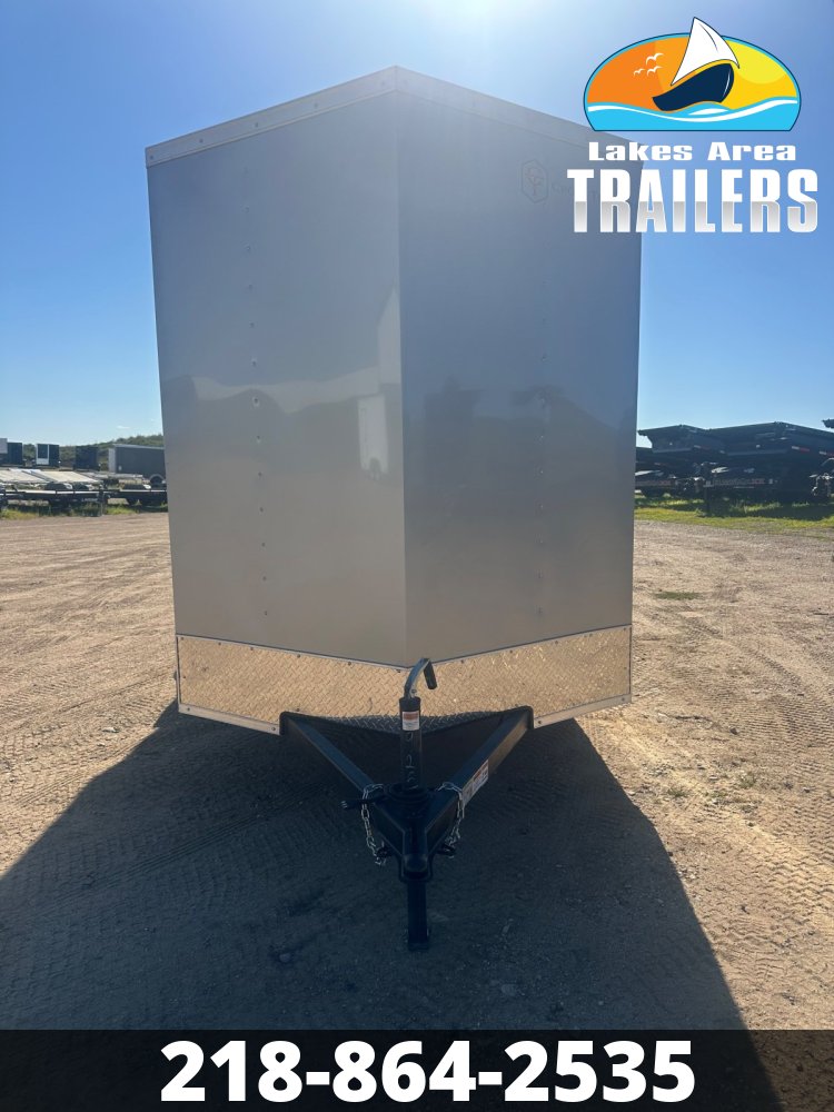 2026 CROSS 6X12 BETA SILVER ENCLOSED TRAILER