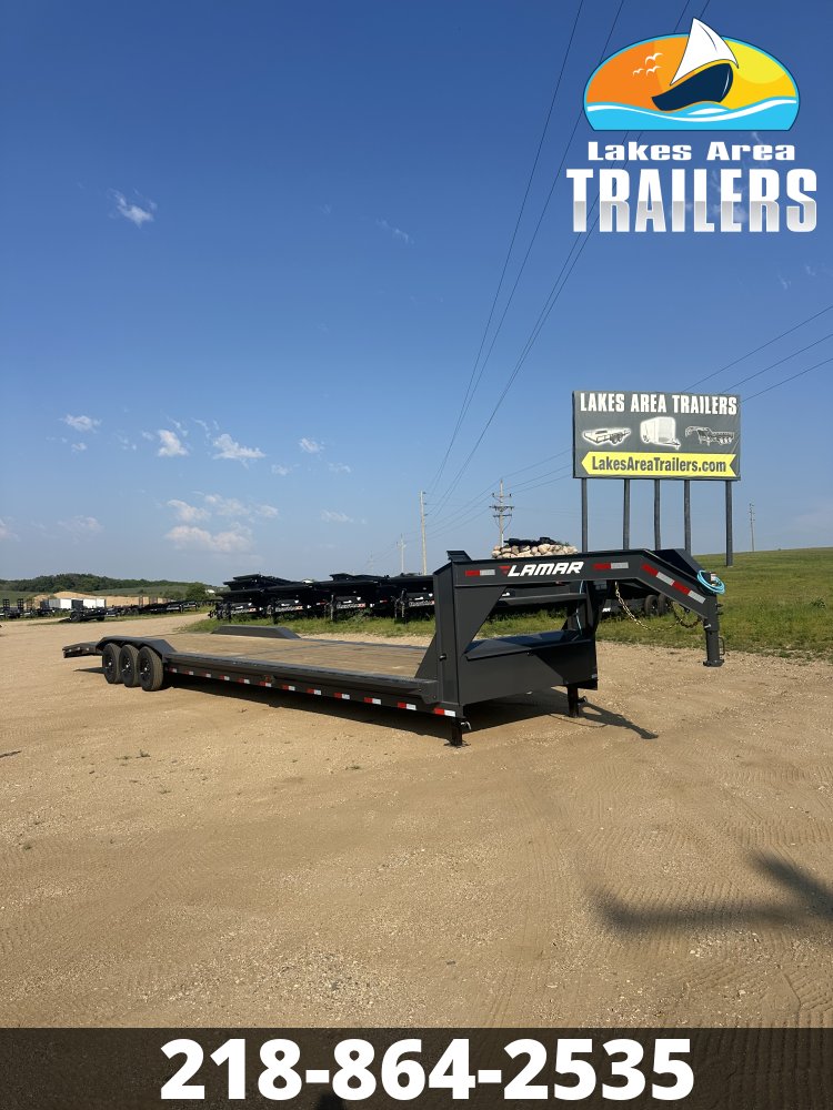 2027 LAMAR 102X40 21K GOOSENECK EQUIPMENT TRAILER