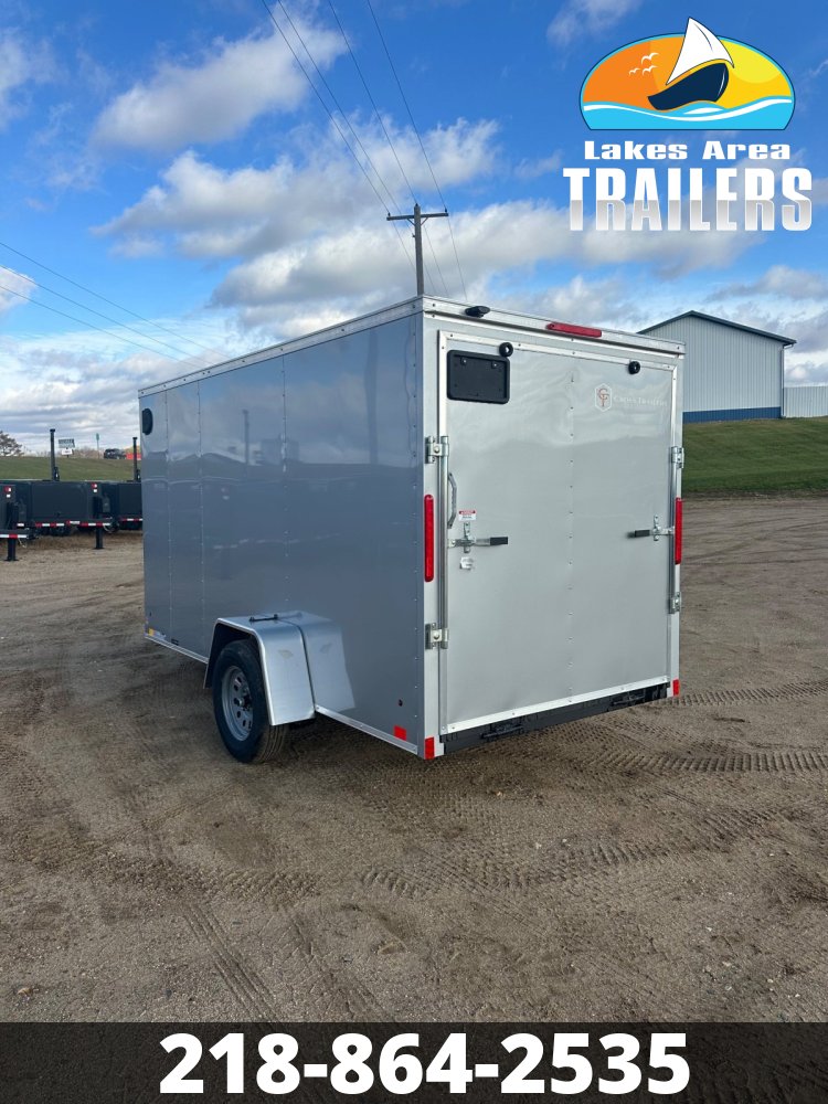 2026 CROSS 6X12 BETA SILVER ENCLOSED TRAILER