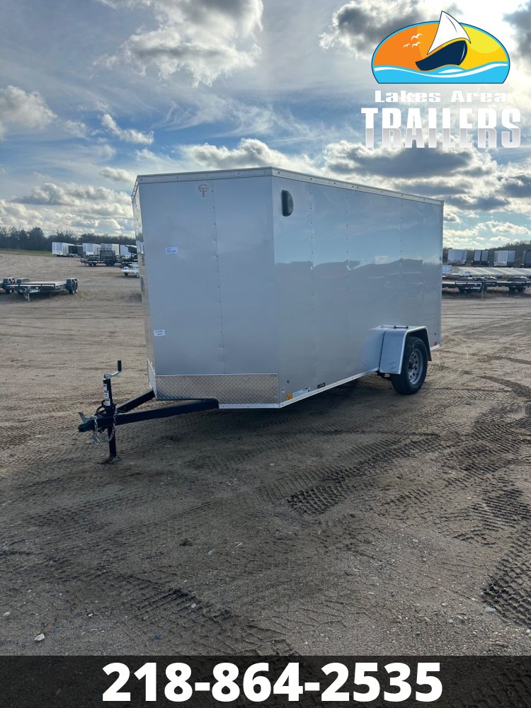 2026 CROSS 6X12 BETA SILVER ENCLOSED TRAILER