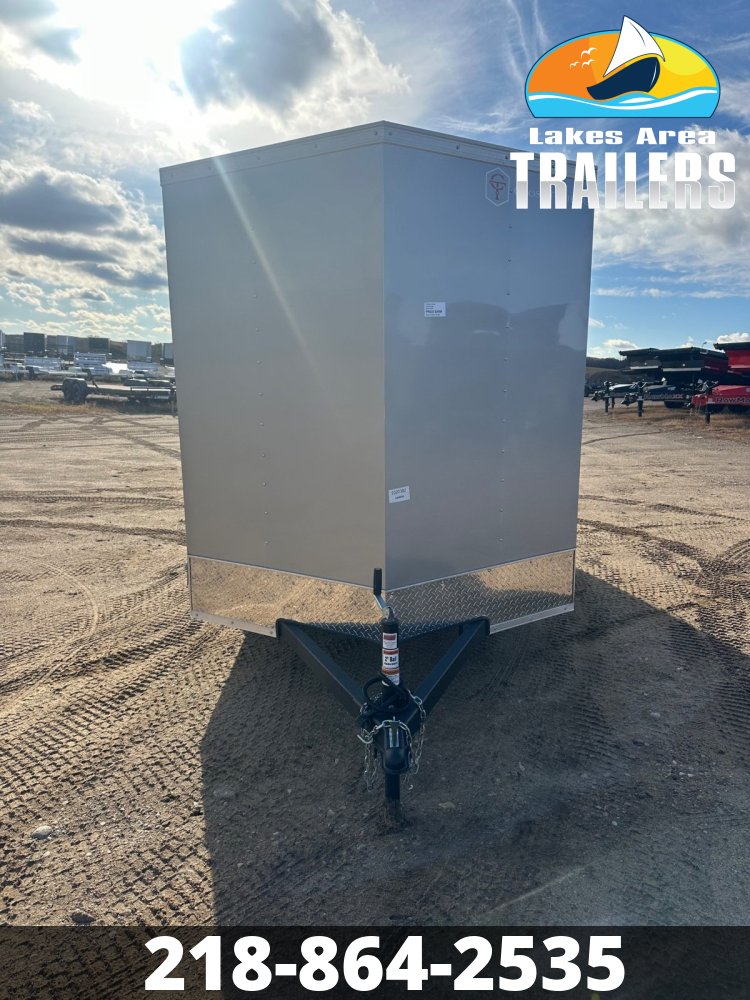 2026 CROSS 6X12 BETA SILVER ENCLOSED TRAILER