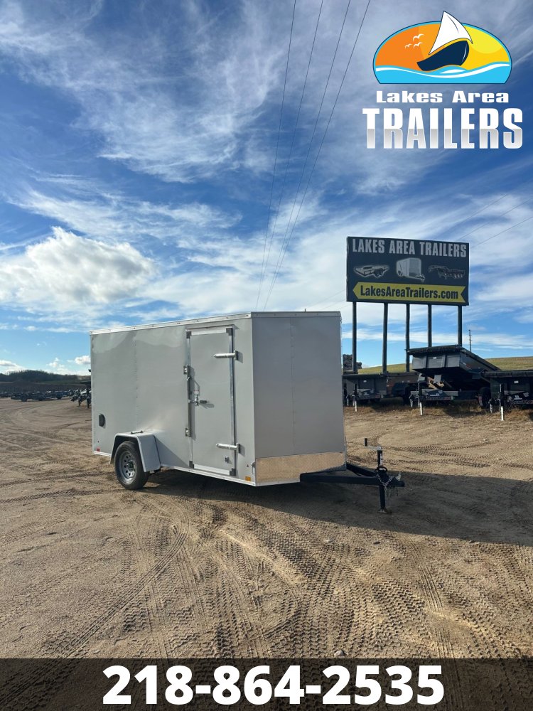 2026 CROSS 6X12 BETA SILVER ENCLOSED TRAILER