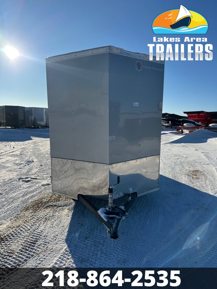 2026 CROSS 6X12 BETA SILVER ENCLOSED TRAILER