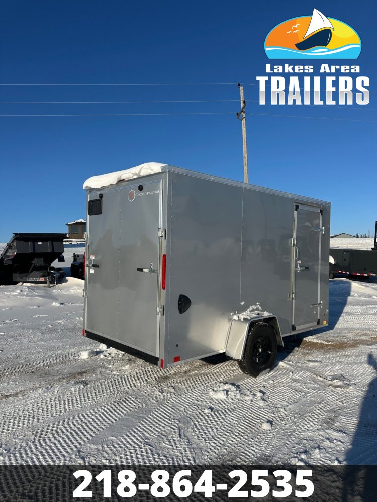 2026 CROSS 6X12 BETA SILVER ENCLOSED TRAILER