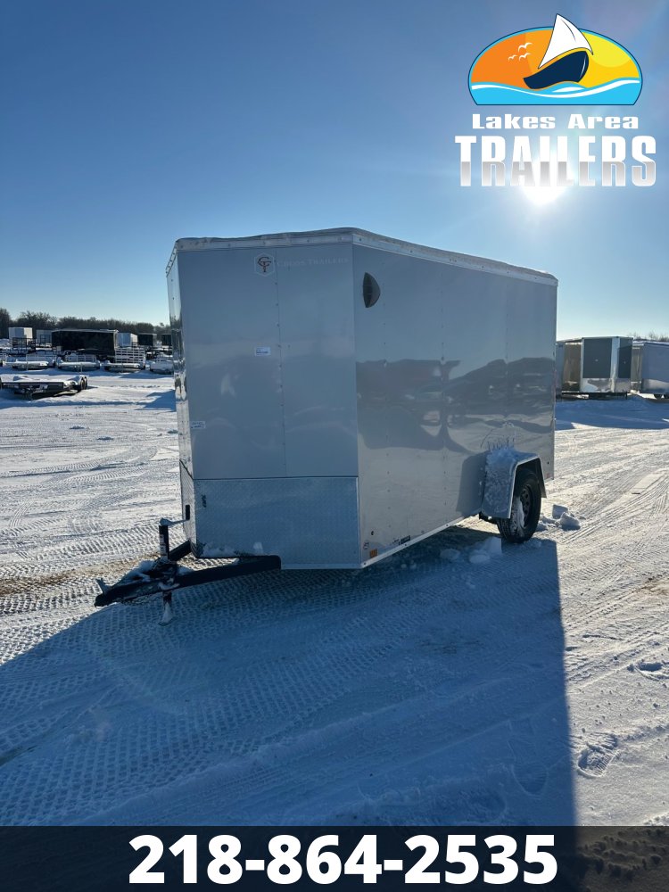 2026 CROSS 6X12 BETA SILVER ENCLOSED TRAILER