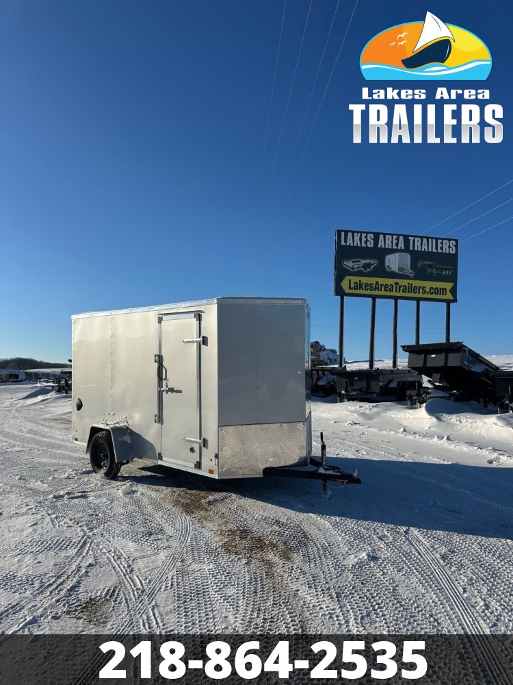 2026 CROSS 6X12 BETA SILVER ENCLOSED TRAILER