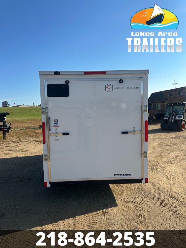 2026 CROSS 6X12 BETA WHITE ENCLOSED TRAILER
