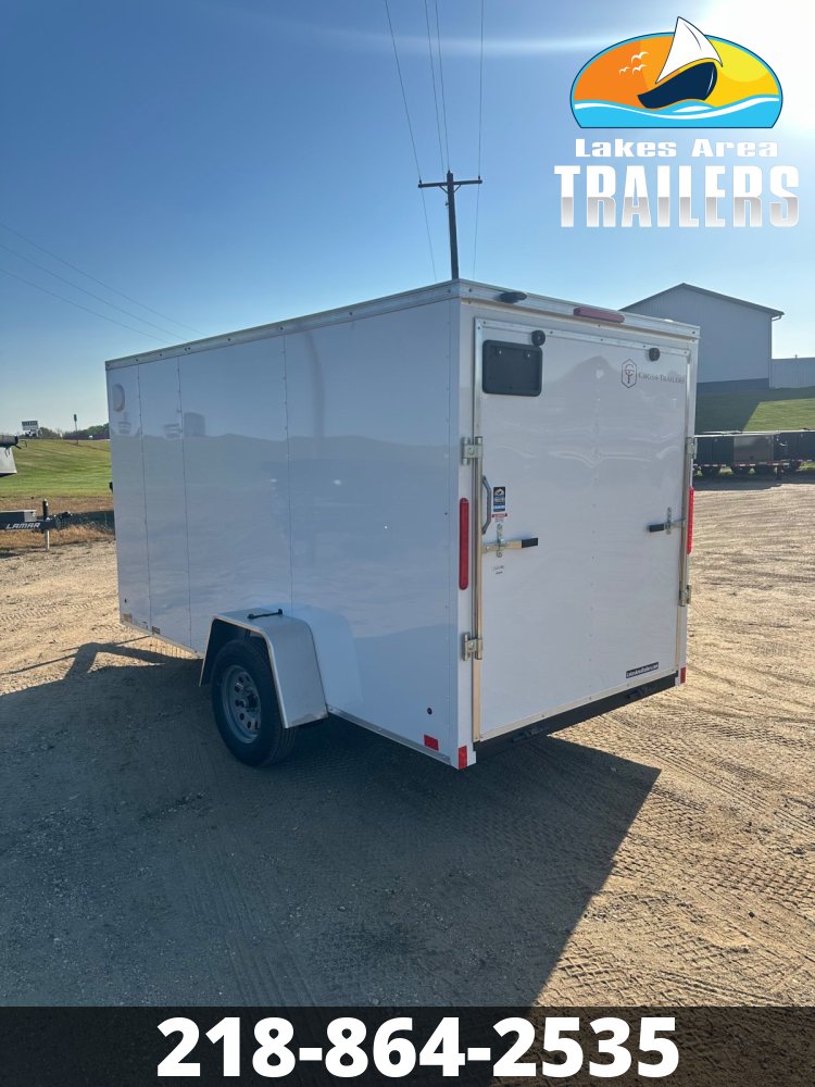 2026 CROSS 6X12 BETA WHITE ENCLOSED TRAILER