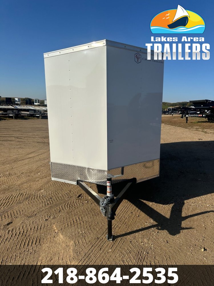 2026 CROSS 6X12 BETA WHITE ENCLOSED TRAILER
