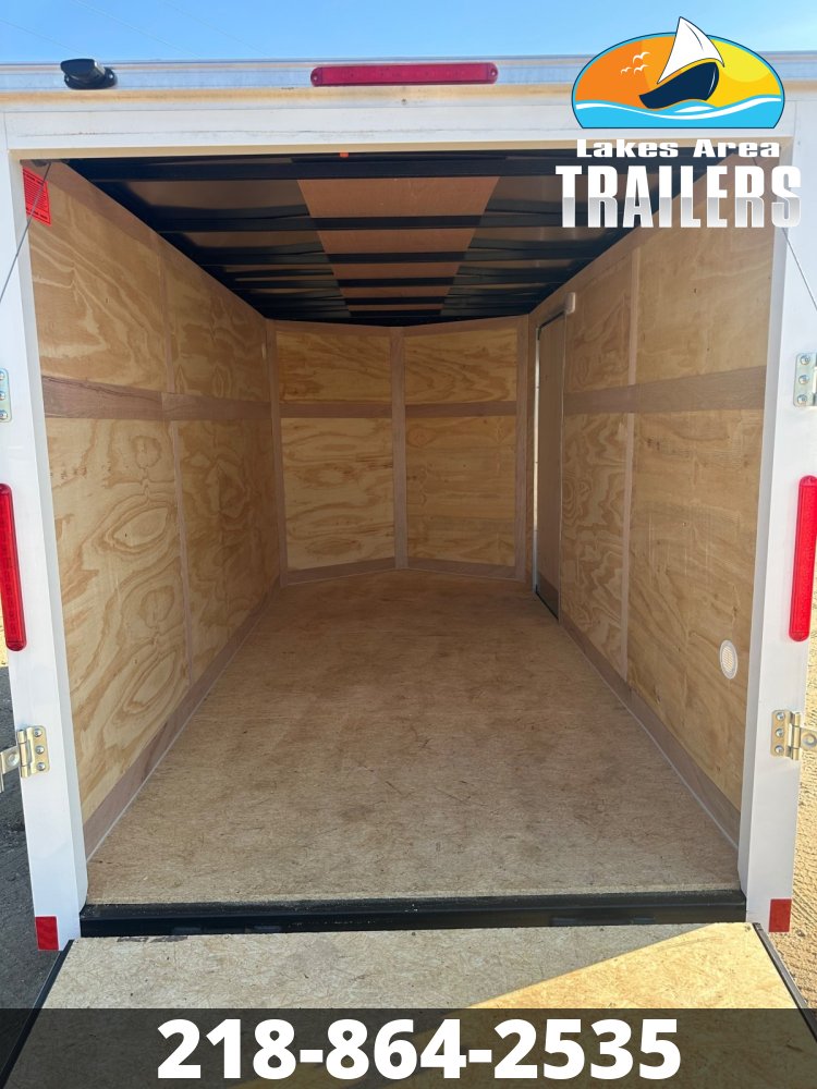 2026 CROSS 6X12 BETA WHITE ENCLOSED TRAILER