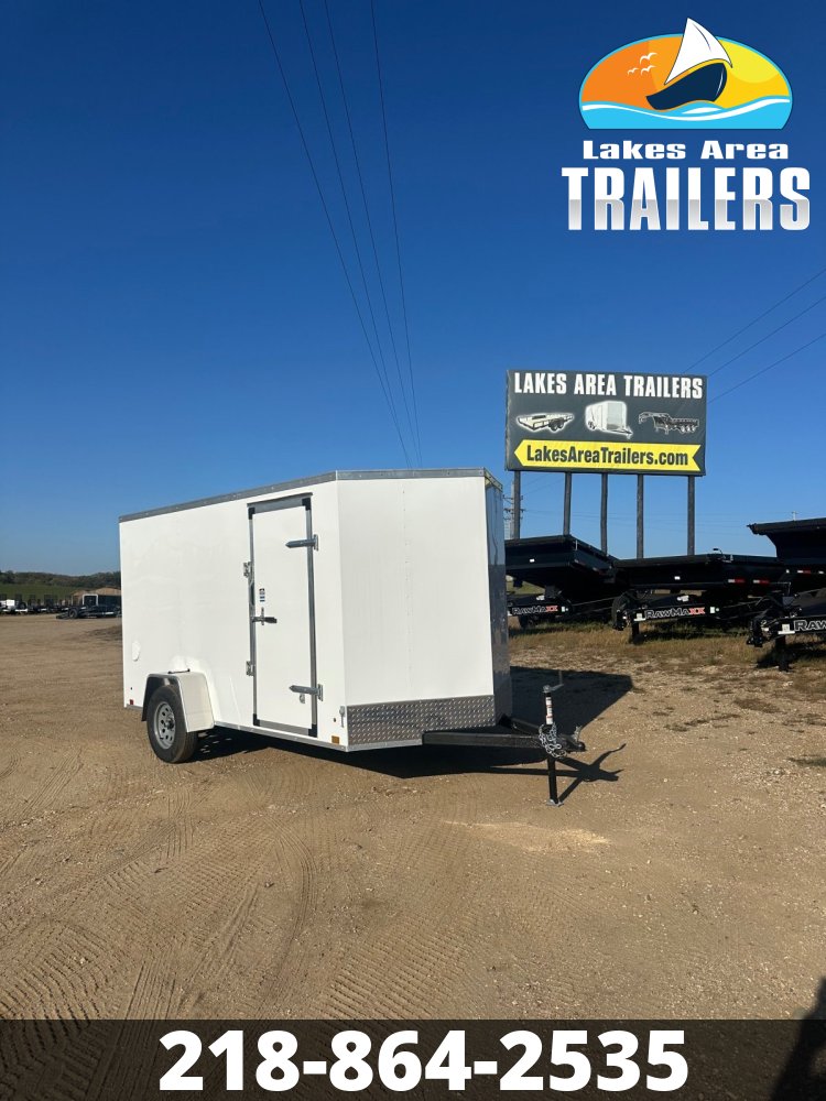2026 CROSS 6X12 BETA WHITE ENCLOSED TRAILER