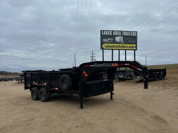 2026 RAWMAXX 83X16 LPX GOOSENECK DUMP TRAILER