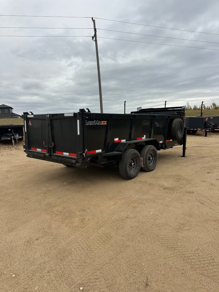 2026 RAWMAXX 83X16 LPX GOOSENECK DUMP TRAILER