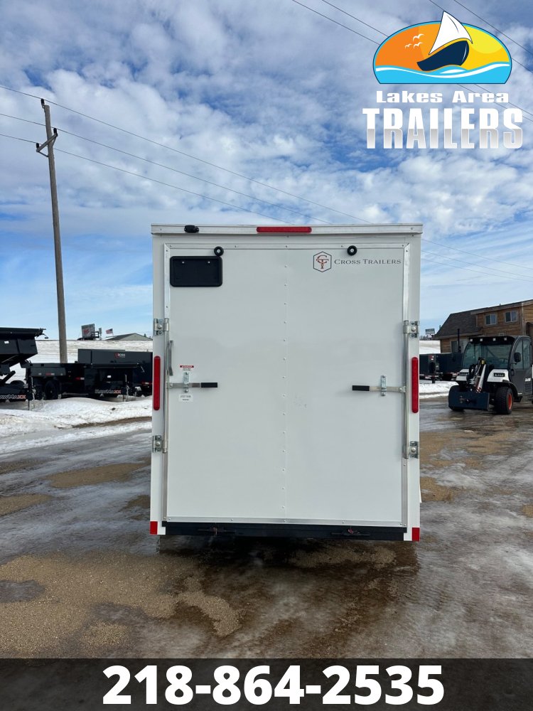 2026 CROSS 6X12 BETA WHITE ENCLOSED TRAILER