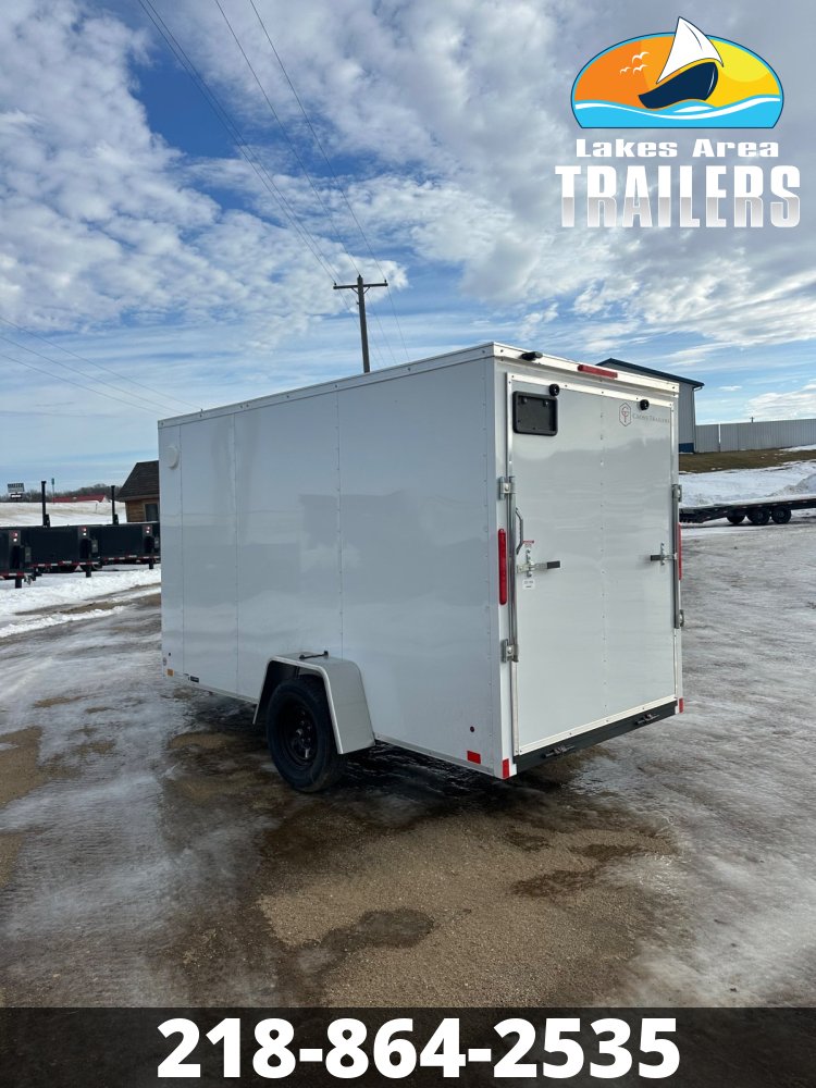 2026 CROSS 6X12 BETA WHITE ENCLOSED TRAILER