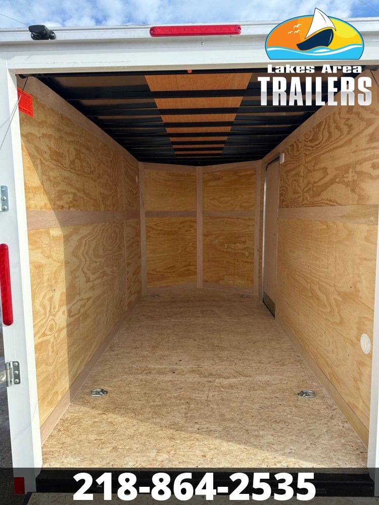 2026 CROSS 6X12 BETA WHITE ENCLOSED TRAILER