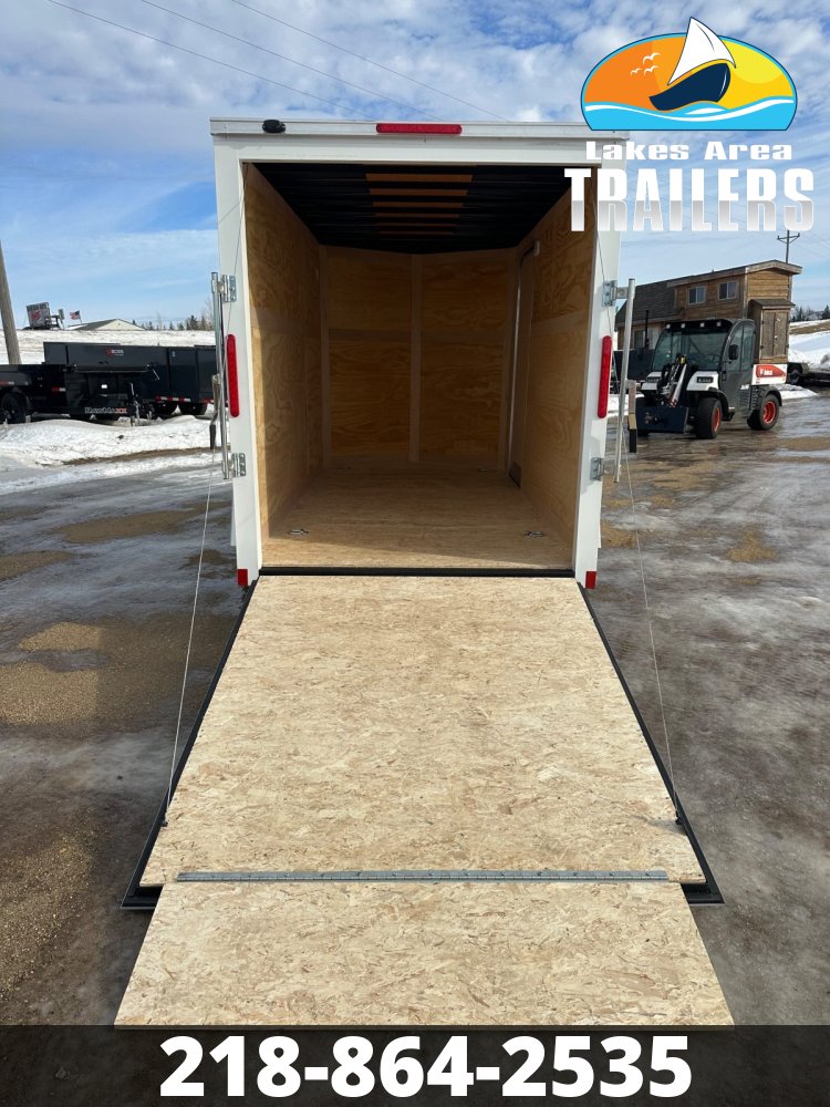 2026 CROSS 6X12 BETA WHITE ENCLOSED TRAILER