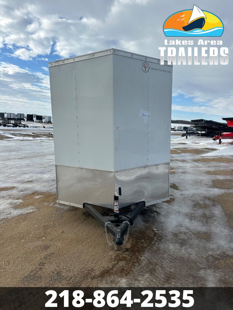 2026 CROSS 6X12 BETA WHITE ENCLOSED TRAILER