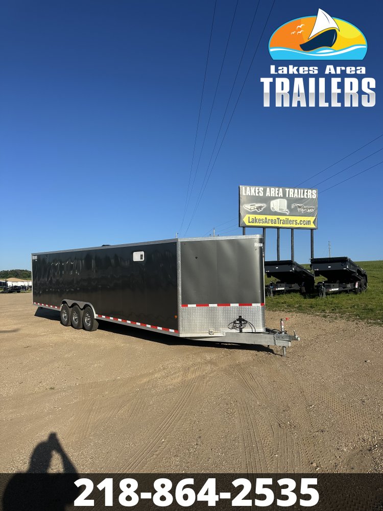 2018 MISSION 8.5X32 ALUMINUM ENCLOSED SNOWMOBILE TRAILER