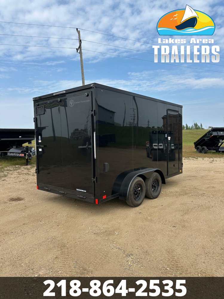 2026 CROSS 7X14 ALPHA BLACK BLACKOUT ENCLOSED TRAILER