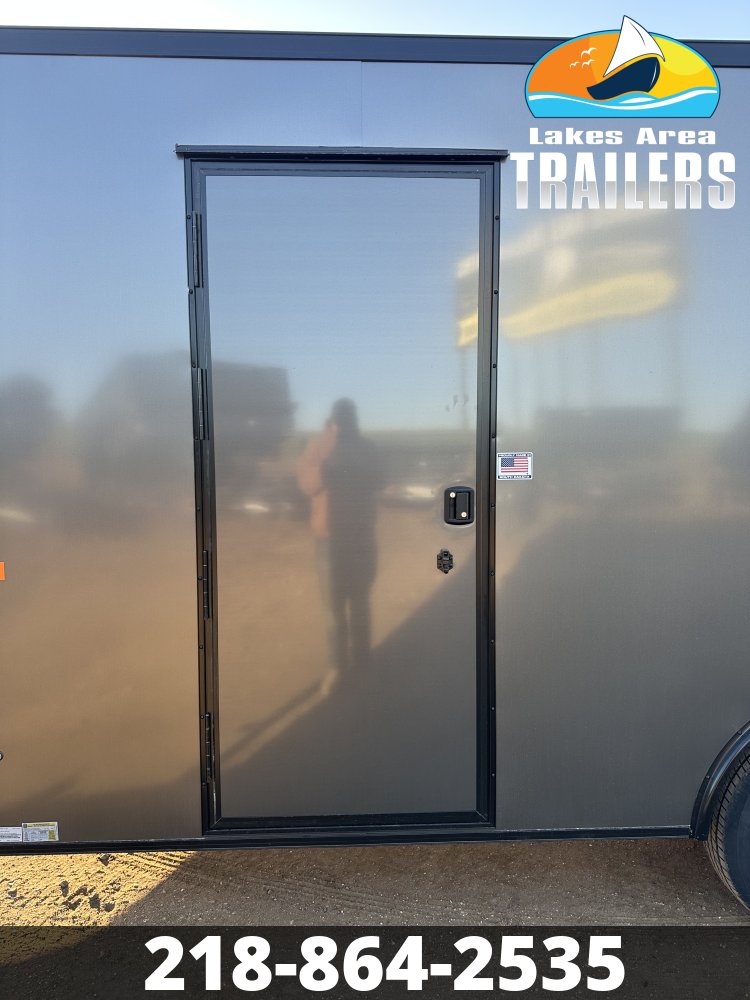 2027 AERO 8.5X16 CHARCOAL BLACKOUT ENCLOSED TRAILER