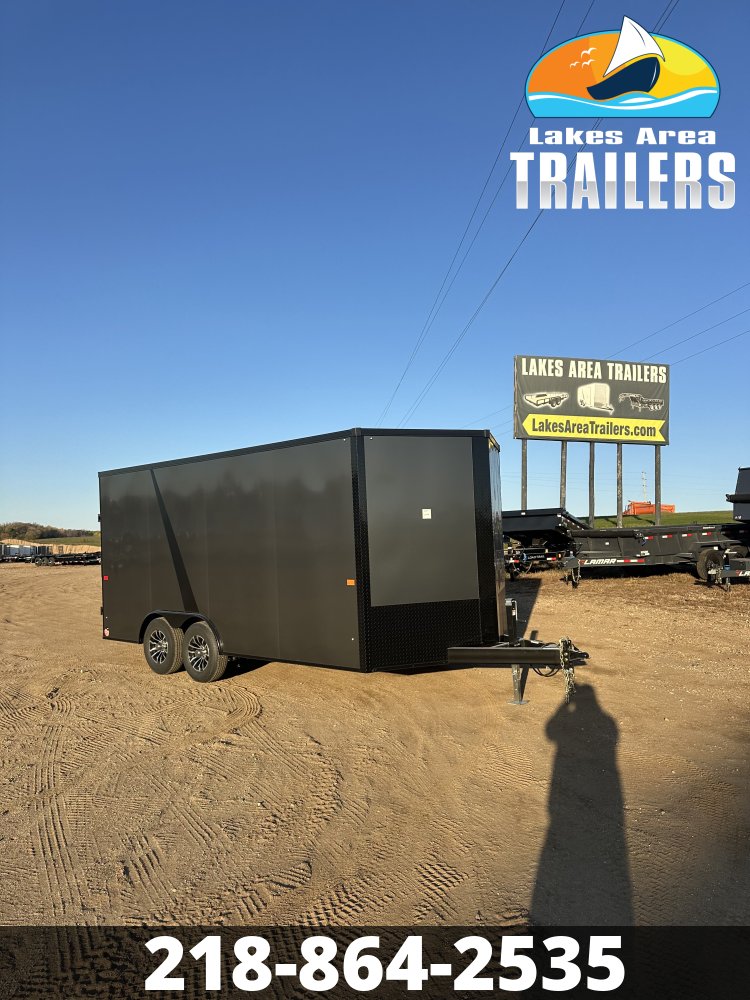 2027 AERO 8.5X16 CHARCOAL BLACKOUT ENCLOSED TRAILER