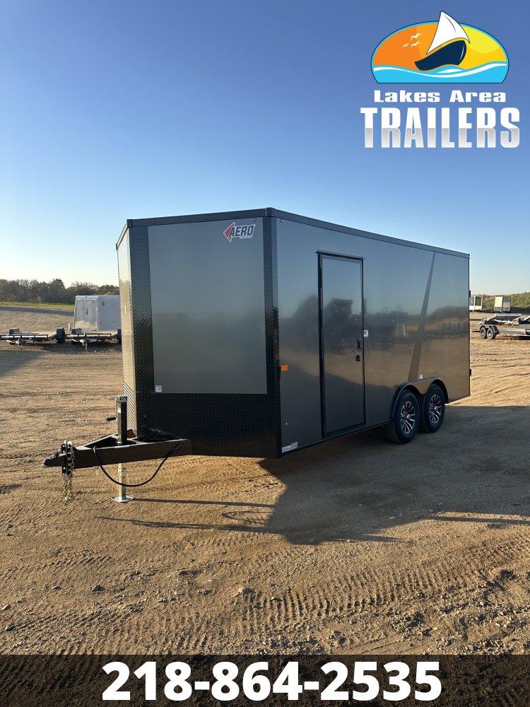 2027 AERO 8.5X16 CHARCOAL BLACKOUT ENCLOSED TRAILER