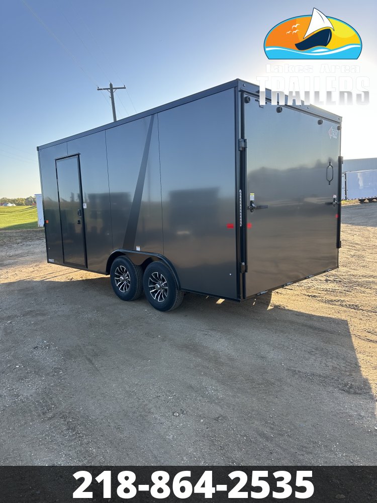 2027 AERO 8.5X16 CHARCOAL BLACKOUT ENCLOSED TRAILER