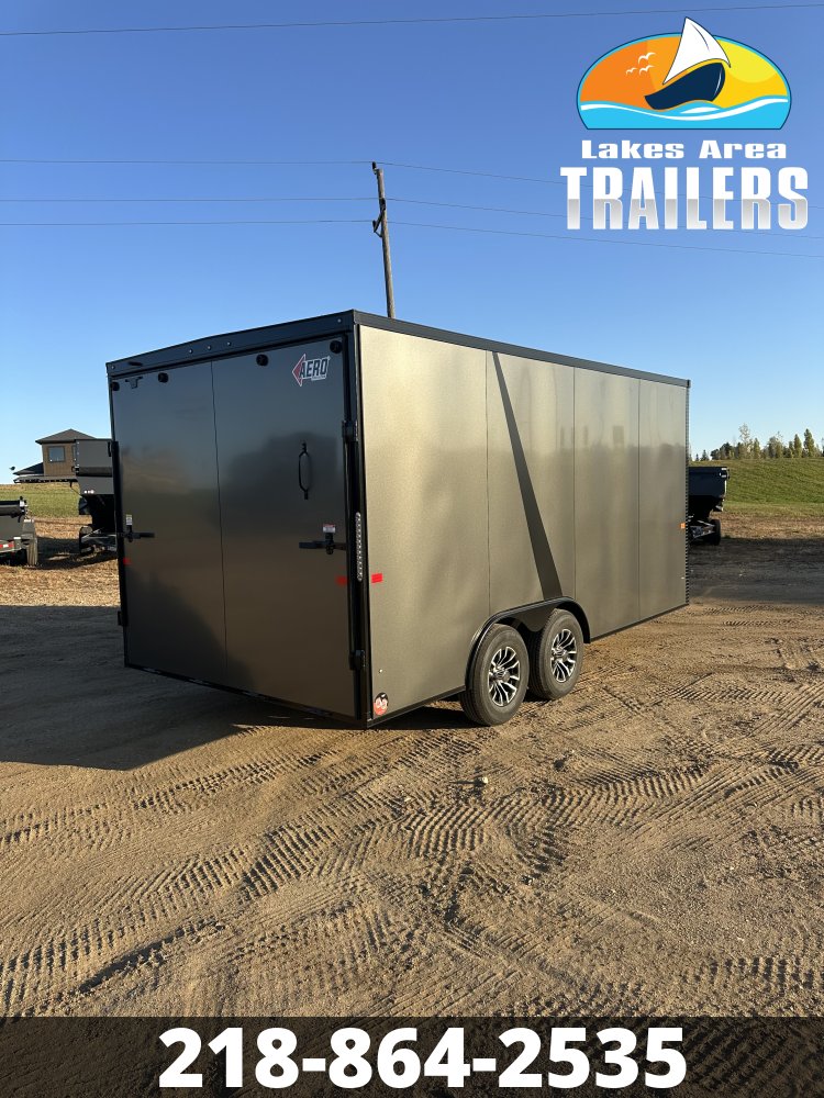 2027 AERO 8.5X16 CHARCOAL BLACKOUT ENCLOSED TRAILER