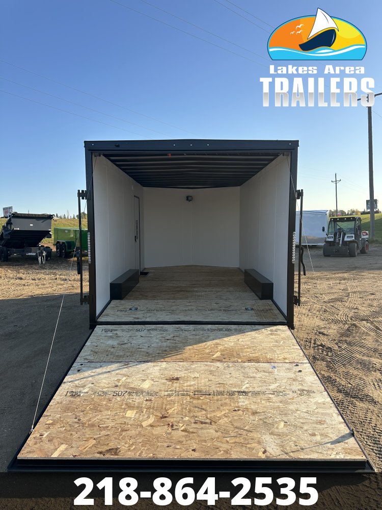 2027 AERO 8.5X16 CHARCOAL BLACKOUT ENCLOSED TRAILER