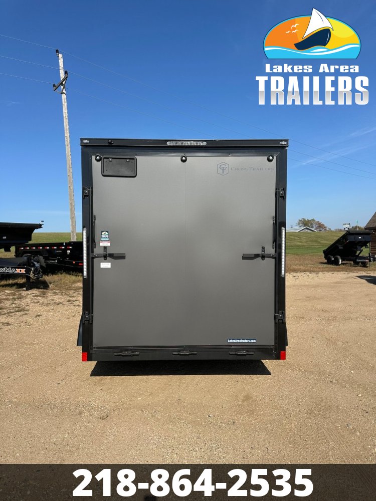 2026 CROSS 7X14 ALPHA CHARCOAL BLACKOUT ENCLOSED TRAILER