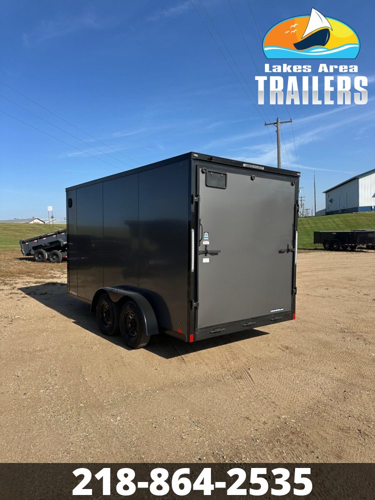 2026 CROSS 7X14 ALPHA CHARCOAL BLACKOUT ENCLOSED TRAILER