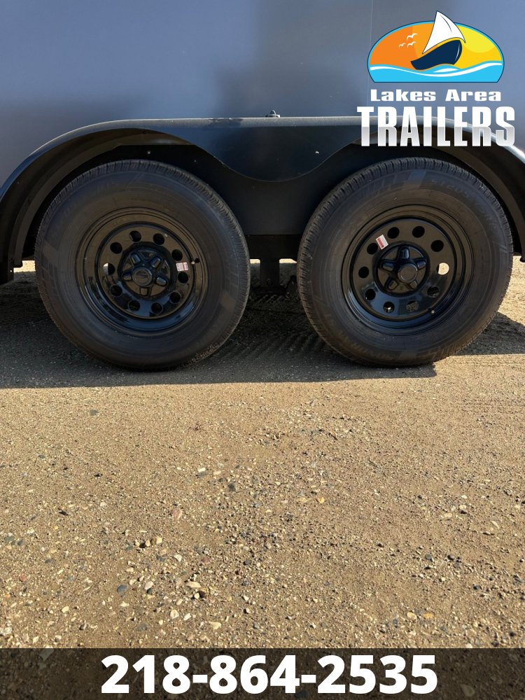 2026 CROSS 7X14 ALPHA CHARCOAL BLACKOUT ENCLOSED TRAILER