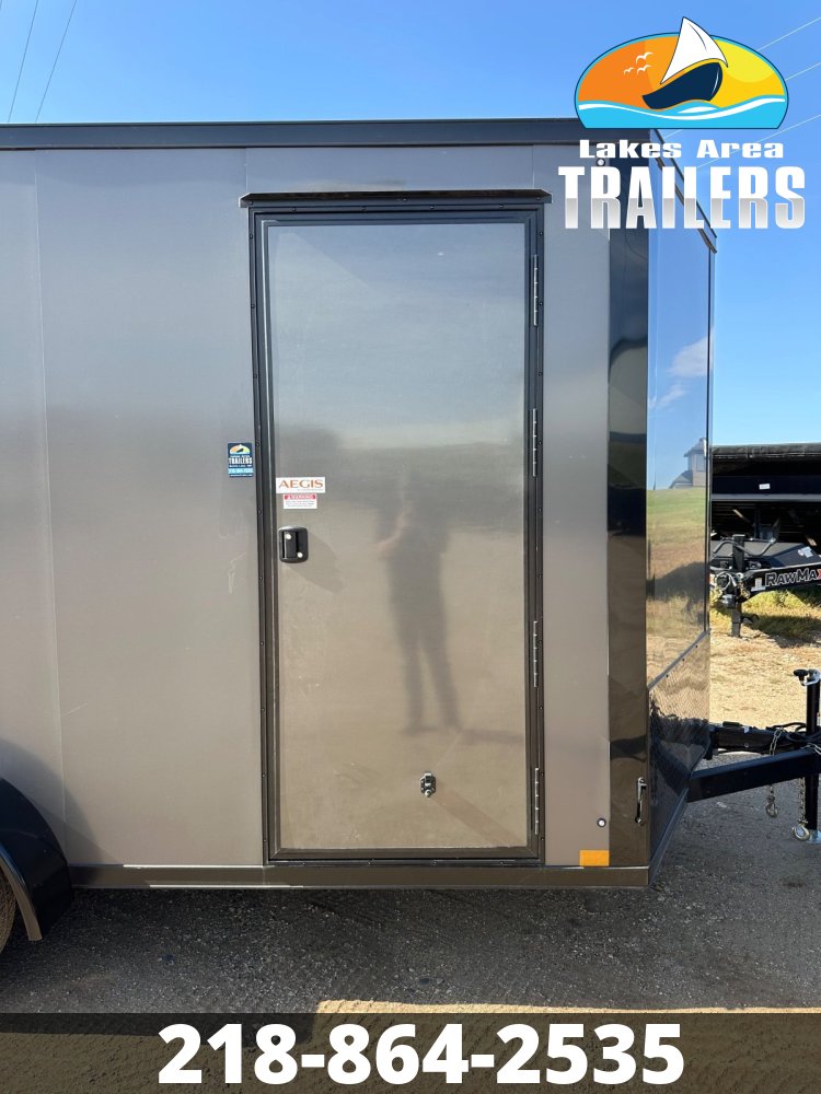 2026 CROSS 7X14 ALPHA CHARCOAL BLACKOUT ENCLOSED TRAILER