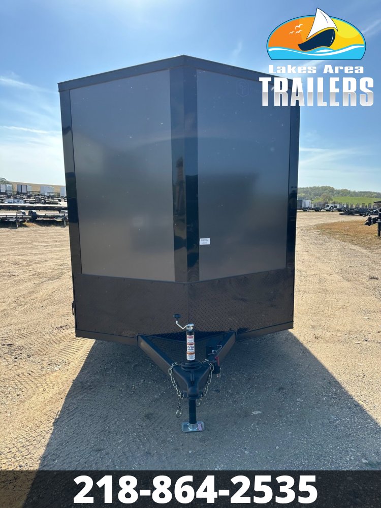 2026 CROSS 7X14 ALPHA CHARCOAL BLACKOUT ENCLOSED TRAILER