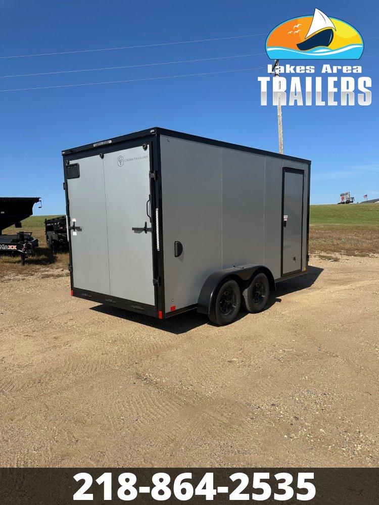 2026 CROSS 7X14 ALPHA SILVER BLACKOUT ENCLOSED TRAILER
