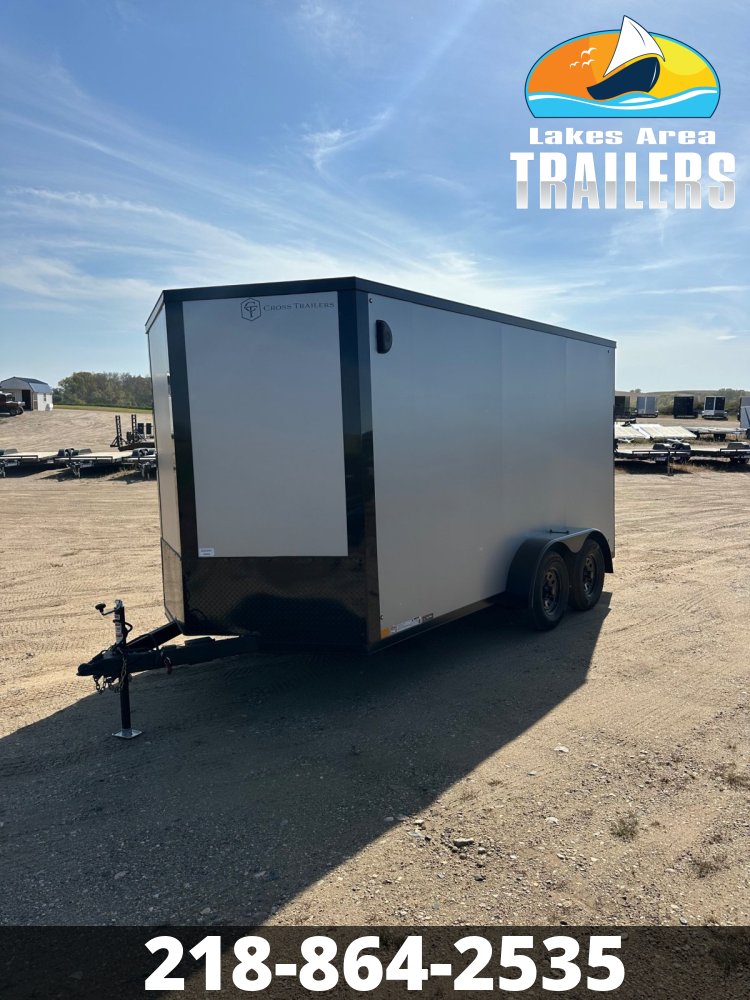 2026 CROSS 7X14 ALPHA SILVER BLACKOUT ENCLOSED TRAILER
