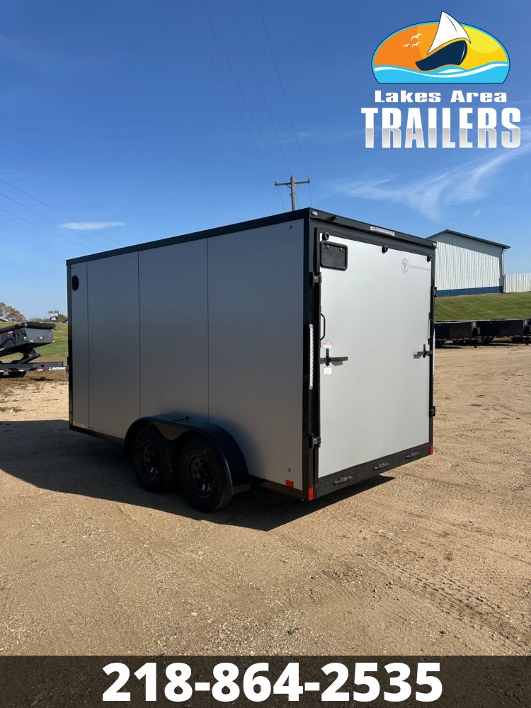 2026 CROSS 7X14 ALPHA SILVER BLACKOUT ENCLOSED TRAILER