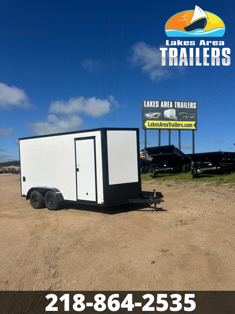 2026 CROSS 7X14 ALPHA WHITE ENCLOSED TRAILER