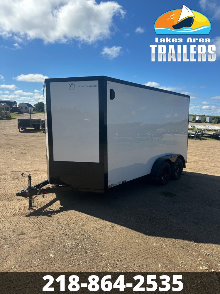 2026 CROSS 7X14 ALPHA WHITE ENCLOSED TRAILER
