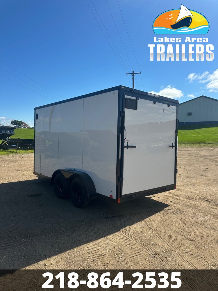 2026 CROSS 7X14 ALPHA WHITE ENCLOSED TRAILER