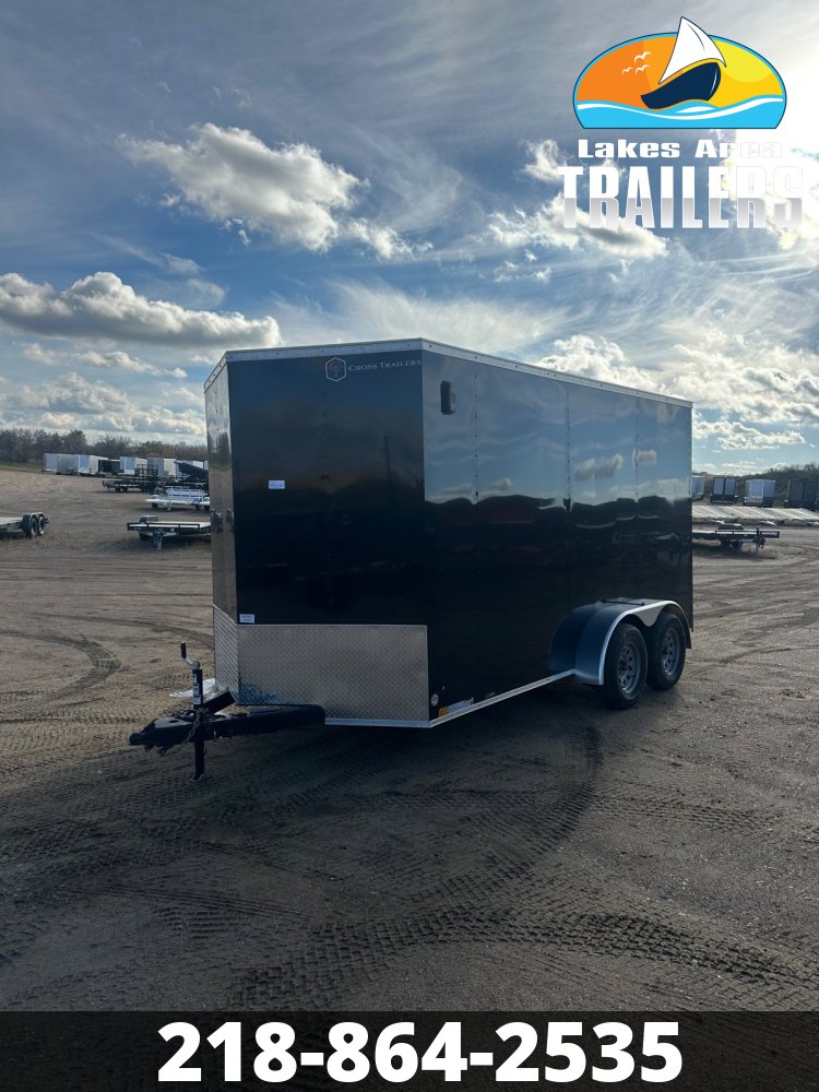 2026 CROSS 7X14 BETA BLACK ENCLOSED TRAILER